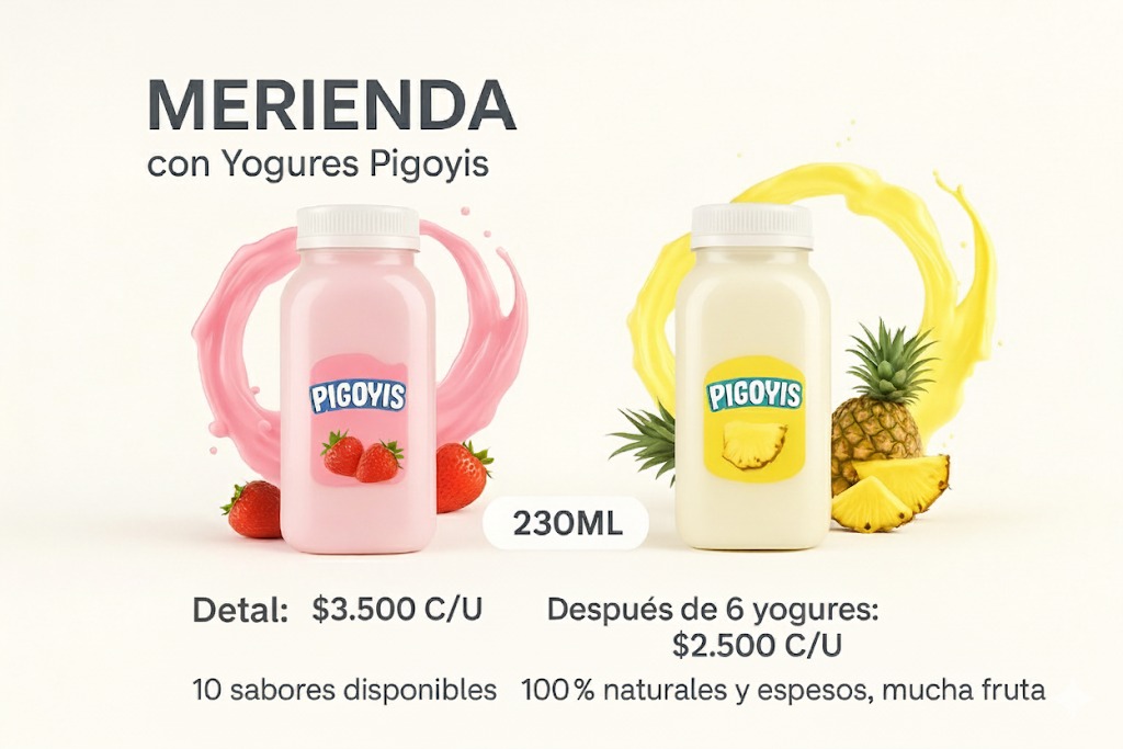 Merienda con Yogures Pigoyis